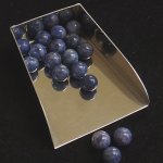 画像2: ソーダライト/丸玉片穴8mmφ2個セット(サイズペアリング済) (2)