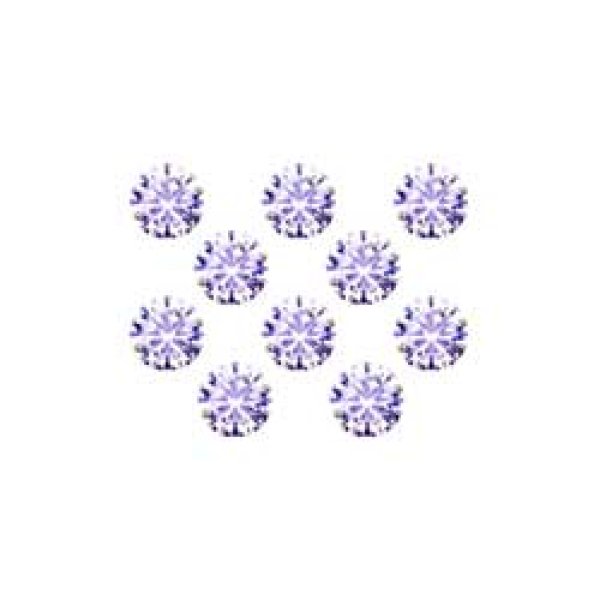 画像1: キュービックジルコニア(lavender)4.0mm20個パック (1)