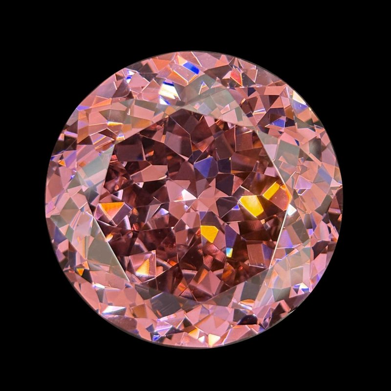 画像1: キュービックジルコニア(rose-pink)50.0mm (1)