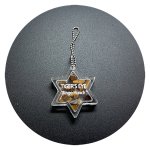 画像1: Wishingstone Charm-HEXAGRAM/Tiger Eye・タイガーアイ  / JAPAN MADE (1)