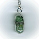 画像2: 07(カームダウン・Calm Down)；アベンチュリン・AVENTURINE QUARTZ／天然石お願いカプセルストラップ：日本製・JapanMade (2)