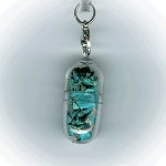画像2: 09(幸せいっぱい・Fruitful Life)；ターコイス・TURQUOISE／天然石お願いカプセルストラップ：日本製・JapanMade (2)