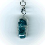 画像2: 15(シェイプアップ・Shape Up)；アパタイト・APATITE／天然石お願いカプセルストラップ：日本製・JapanMade (2)