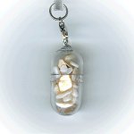 画像2: 23(海難よけ・Noah's Ark)；パールシェル・PEARL SHELL／天然石お願いカプセルストラップ：日本製・JapanMade (2)