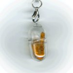 画像2: 36(頭脳明晰・Cleverness)；トパーズ・TOPAZ／天然石お願いカプセルストラップ：日本製・JapanMade (2)