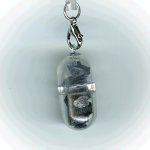 画像2: 37(道しるべ・Signpost)；アイオライト・IOLITE／天然石お願いカプセルストラップ：日本製・JapanMade (2)