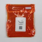 画像1: フィリピン製オーガンジーポーチ（M)90ｘ120ｍｍ10枚入り-オレンジ (1)