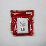 画像1: フィリピン製オーガンジーポーチ（SS)60ｘ80ｍｍ10枚入り-レッド (1)