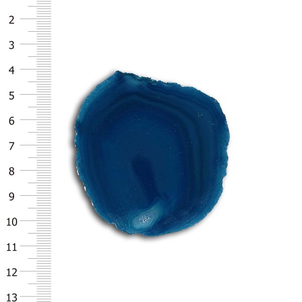画像1: メノウスライスプレートミニ(ブルー) (1)