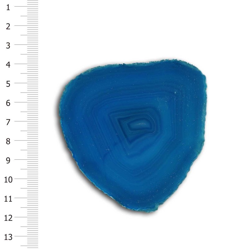 画像1: メノウスライスプレートSMサイズ(ブルー) (1)