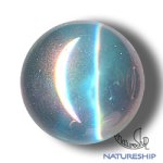 画像1: 20mm丸玉/アクアオーラ（水晶処理石） (1)