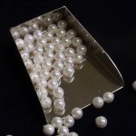 画像2: 貝パール/丸玉片穴6mmφ2個セット(サイズペアリング済) (2)