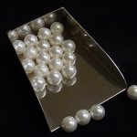 画像2: 貝パール/丸玉片穴8mmφ2個セット(サイズペアリング済) (2)