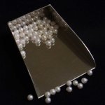 画像2: 貝パール/丸玉片穴4mmφ2個セット(サイズペアリング済) (2)