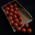 画像2: ジャスパー/丸玉片穴10mmφ2個セット(サイズペアリング済) (2)