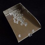 画像2: ロッククリスタル/丸玉片穴3mmφ2個セット(サイズペアリング済) (2)