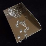 画像2: ロッククリスタル/丸玉片穴4mmφ2個セット(サイズペアリング済) (2)