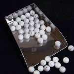 画像2: ハウライト/丸玉片穴6mmφ2個セット(サイズペアリング済) (2)