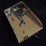 画像2: ヘマタイト/丸玉片穴3mmφ2個セット(サイズペアリング済) (2)