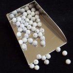 画像2: ハウライト/丸玉片穴5mmφ2個セット(サイズペアリング済) (2)