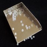 画像2: ムーンストーン/丸玉片穴3mmφ2個セット(サイズペアリング済) (2)