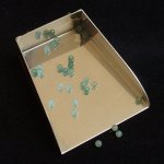画像2: グリーンアベンチュリン/丸玉片穴3mmφ2個セット(サイズペアリング済) (2)