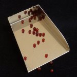 画像2: カーネリアン/丸玉片穴3mmφ2個セット(サイズペアリング済) (2)