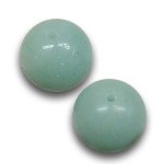 画像1: アマゾナイト/丸玉片穴10mmφ2個セット(サイズペアリング済) (1)