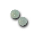 画像1: アマゾナイト/丸玉片穴3mmφ2個セット(サイズペアリング済) (1)