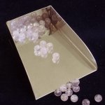 画像2: ローズクオーツ/丸玉片穴6mmφ2個セット(サイズペアリング済) (2)