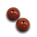 画像1: ジャスパー/丸玉片穴8mmφ2個セット(サイズペアリング済) (1)