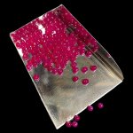 画像2: パープルカルセドニー(染色)/丸玉片穴3mmφ2個セット(サイズペアリング済) (2)