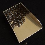 画像2: スモーキークォーツ/丸玉片穴6mmφ2個セット(サイズペアリング済) (2)