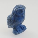 画像3: 天然石ラピスラズリ彫刻/幸せを呼ぶ-フクロウ/h52mm (3)