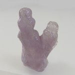 画像2: 天然石アメジスト彫刻/幸せを呼ぶ-フクロウ兄弟/h70mm (2)
